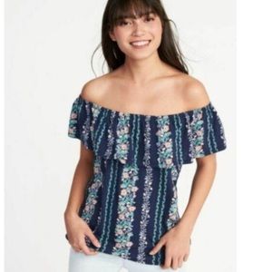 Floral Off The Shoulder Top